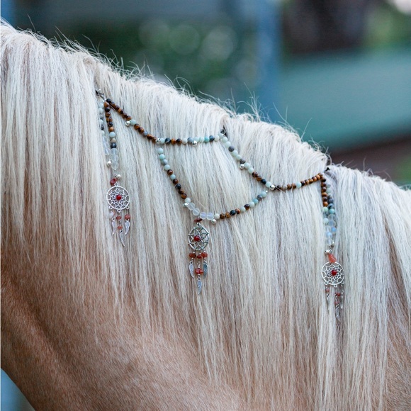 AZTEC Rhythm mane beads set for horses/ponies, trail beads, speed beads, tack - Picture 9 of 13